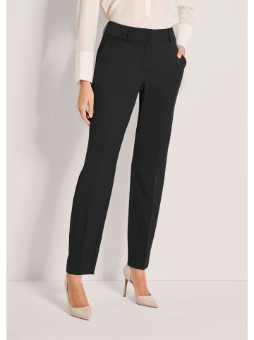 MADELEINE Bügelfaltenhose mit Formbund in schwarz