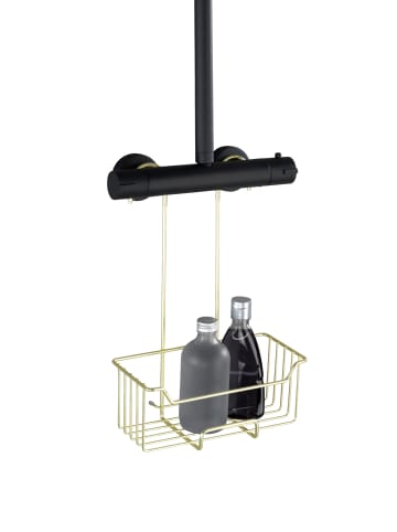 Wenko Badezimmerkorb MILO in Gold, (B) 14 x (H) 36 x (L) 25 cm