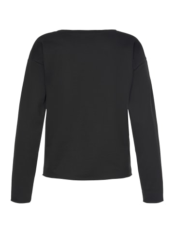 LASCANA Sweatshirt in schwarz