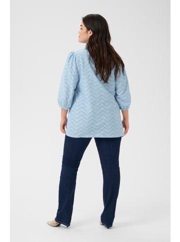 KAFFE curve Langarm-Bluse KCvitana in Soft Chambray