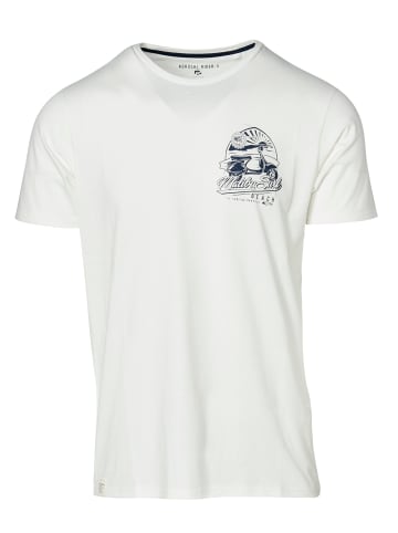 KOROSHI Kurzarm T-Shirt in weiß