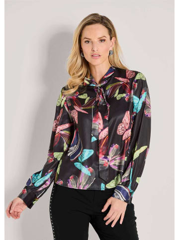MADELEINE Farbenfrohe Dschungel-Print Bluse in schwarz / multicolor
