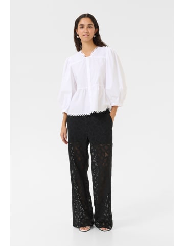 Karen By Simonsen Kurzarm-Bluse KBAnnabelle Peplum fit in Bright White