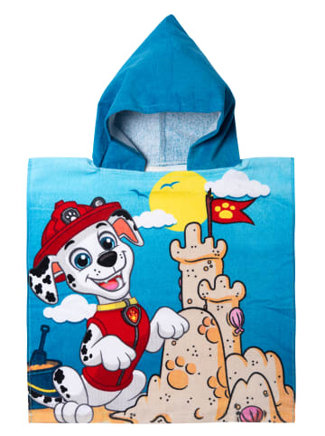 United Labels Paw Patrol - Badeponcho Handtuch Badetuch mit Kapuze 50 x 100 cm in Mehrfarbig