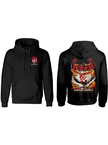 Captain America Hoodie "Brave New World Crushed Shield Hoodie Black" in Schwarz