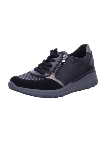 WALDLÄUFER Damen- Schnürschuhe H-Carla in Schwarz