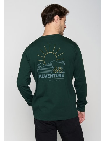 GreenBomb Longsleeve Bike Adventure in Dunkel Grün