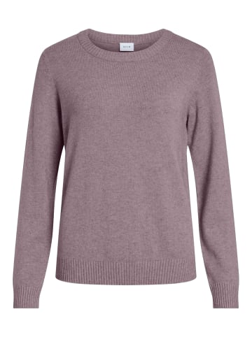 Vila Dünner Rundhals Strickpullover VIRIL in Altrosa