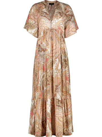 monari Maxi Kleid mit Paisleymuster in Mocca Gemustert