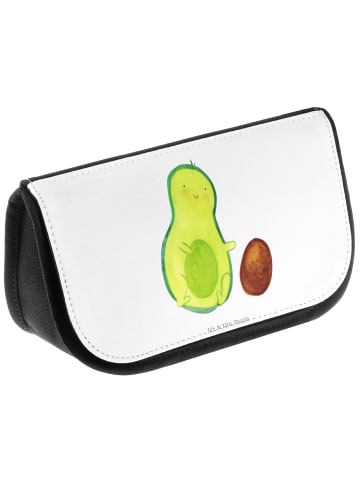 Mr. & Mrs. Panda Make-Up Bag Avocado Kern rollt ohne Spruch in Weiß