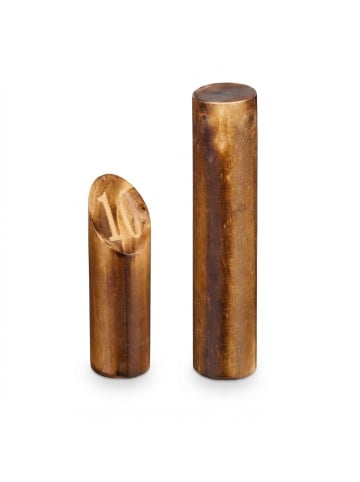 Kubb Wikingerspiel in Braun