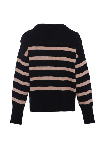 VINAJA Women Sweater in Schwarz Beige