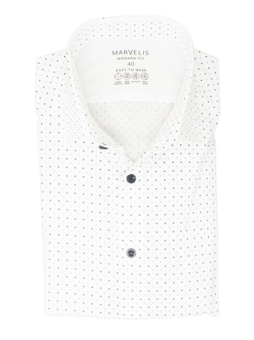 MARVELIS Modern Fit Easy To Wear Hemd in Weiß