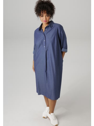 Aniston PLUS Jeanskleid in jeansblau