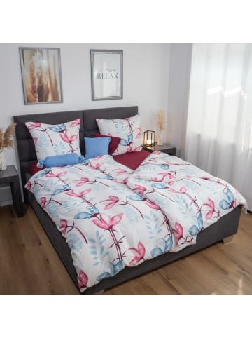 Casa Colori Seastar Casa Colori Microfaser Seersucker Bettwäsche - Blumen  in bunt