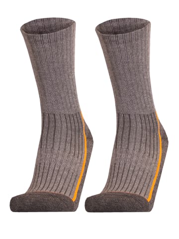 UphillSport Wander-Socken 'SAANA' 2er Pack in Grey