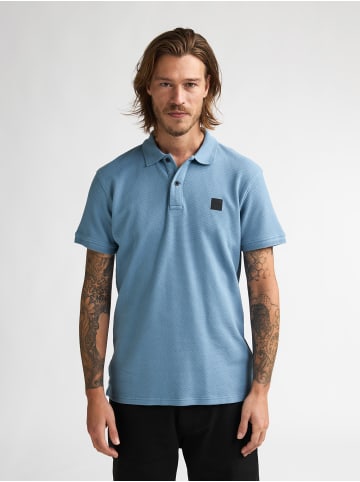 Petrol Industries Kurzarm-Poloshirt Aceite in Blau