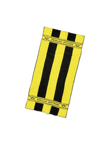 BVB BVB-Duschtuch mit Blockstreifen in schwarz