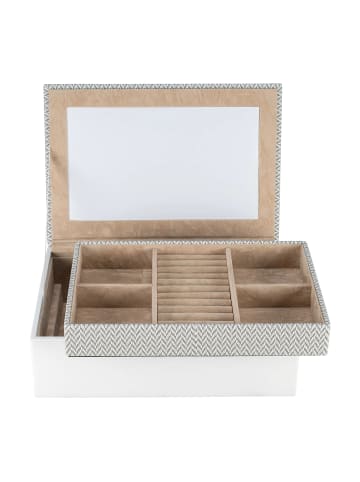 Windrose Calma Schmuckkasten 26 cm in weiß