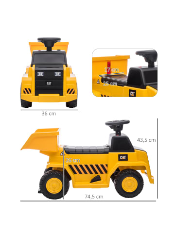 HOMCOM Elektro Kindertraktor 1,5-3 Jahre Gelb