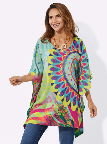 WITT WEIDEN Schlupfbluse in kalkmint-pink-bedruckt