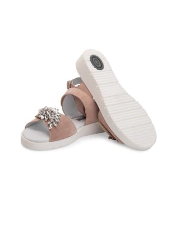 VITAFORM Veloursleder Sandalen in nude