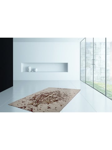 Kayoom Kurzflor Teppich Ballerina 700 in elfenbein - orange - rechteckig