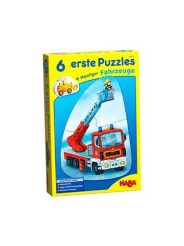 Haba 6 erste Puzzles - Fahrzeuge in Mehrfarbig