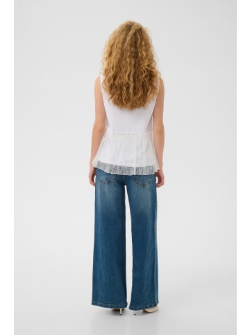 CULTURE Ärmellose Bluse CUhales Relaxed fit in Spring Gardenia
