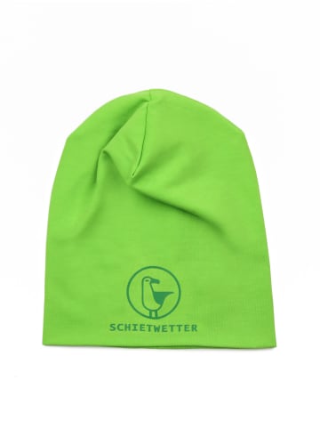 SCHIETWETTER Beanie für Kids mit Print Möwe in lime green