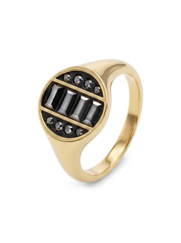 Tom Tailor Ring Edelstahl, IP gold in Gold