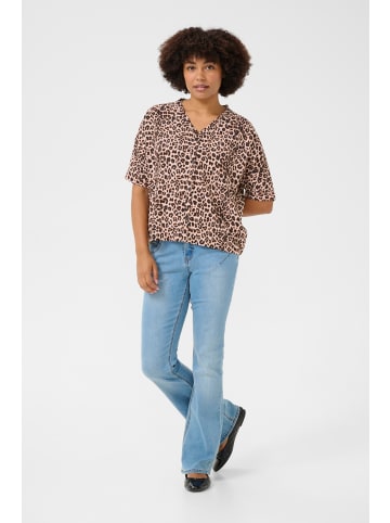 Cream Kurzarmhemd CRTiah Baggy fit in Animal Neutral