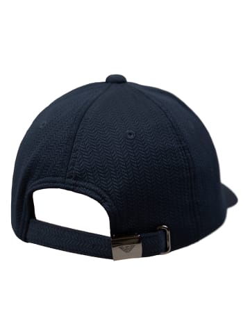 Emporio Armani Woven Cap in Dunkelblau