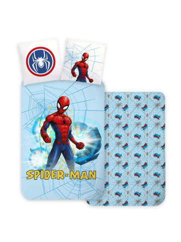 Marvel Light Blue Kinderbettwäsche 100×135 cm, 40×60cm