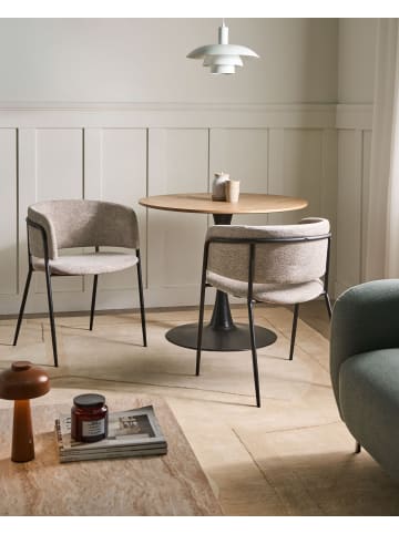 Beliani 2er-Set Esszimmerstuhl SPRINGER in Beige