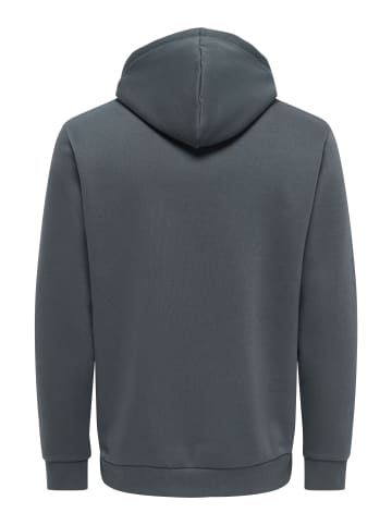 ONLY & SONS Kapuzenpullover in Grey Pinstripe