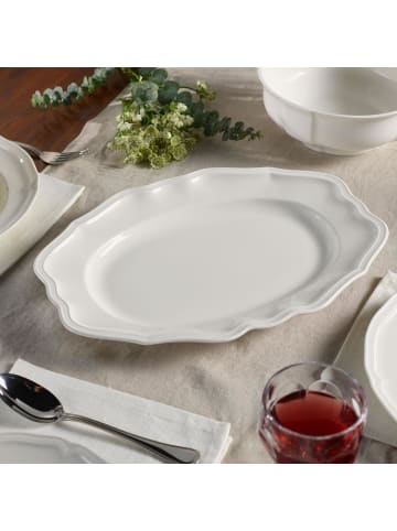 Villeroy & Boch Servierplatte Manoir 37 x 26 cm weiß in weiß