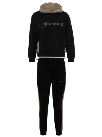 Tom Barron Trainingsanzug Women Regular Tracksuit With Embroidery Design in black