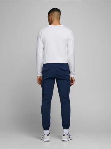 Jack & Jones Longsleeve Basic Stretch Shirt JJEBASIC Dünner Pullover in Weiß