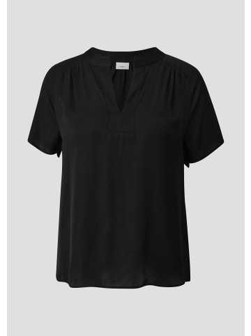 s.Oliver BLACK LABEL Bluse kurzarm in Schwarz