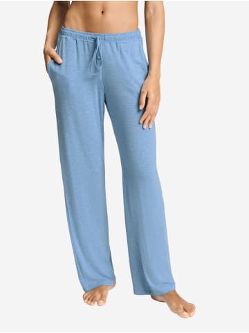 Hanro Pyjamahose Natural Elegance in bluebird melange