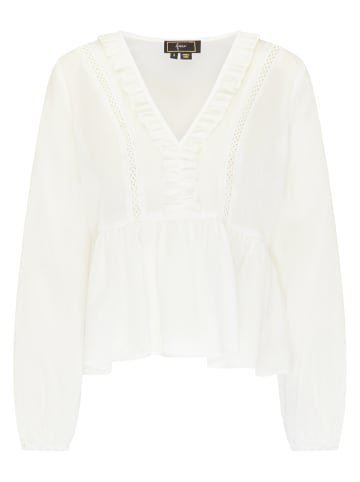 faina Bluse in Wollweiss