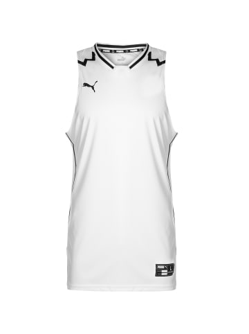 Puma Basketballtrikot Hoops Team Game in weiß / schwarz