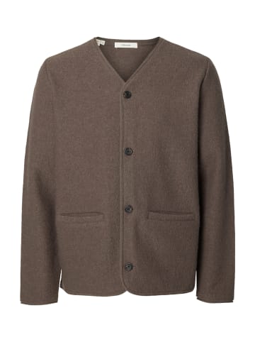 SELECTED HOMME Cardigan 'Jin' in braun