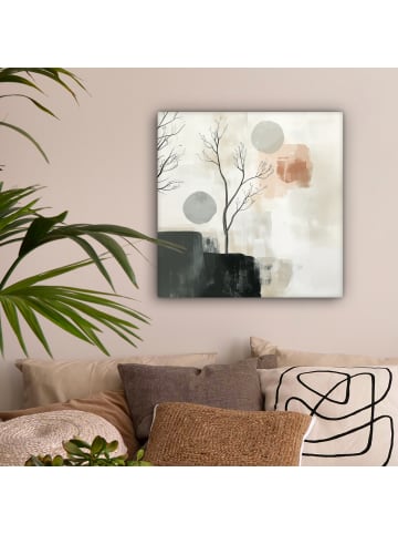 MuchoWow Leinwand Bilder Sandfarben