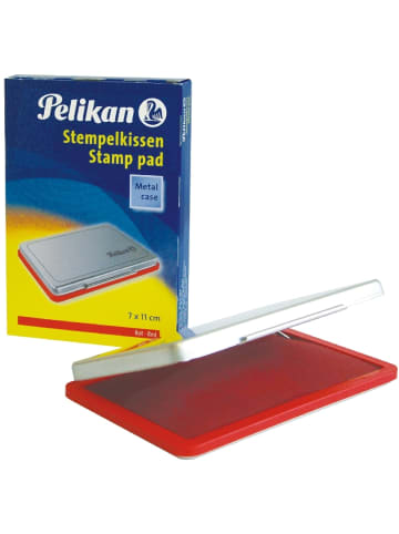 Pelikan Stempelkissen Gr.2 Metallgehäuse rot