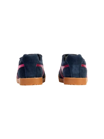 Gola Harrier Glitz Strap Trainer – Niedrige Sneaker aus Leder für Kinder Blau