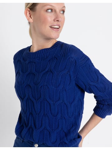 More & More Zopfpullover in gitanes blue