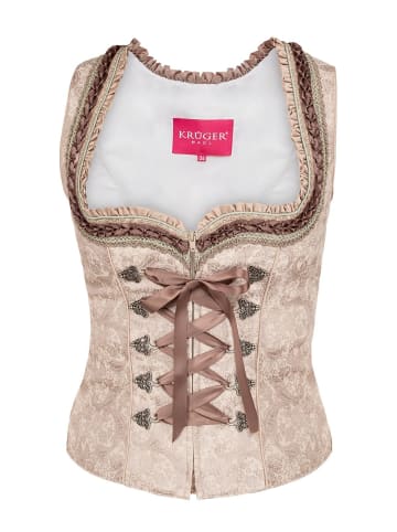 Krüger Dirndl Mieder 114565 in beige