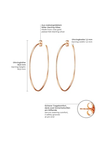 Glanzstücke München Creolen Sterling Silber in roségold